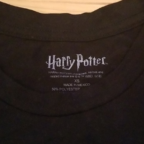 Black Harry Potter tee, sz XS, EUC - Picture 3 of 3